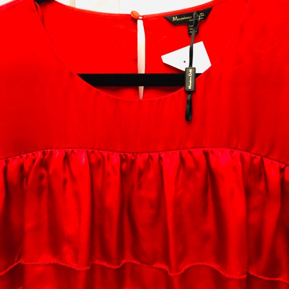 Massimo Duti Red Dress Size 10 - Picture 15 of 16